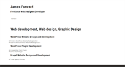 Desktop Screenshot of jamesforwarddesign.com