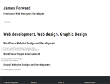 Tablet Screenshot of jamesforwarddesign.com